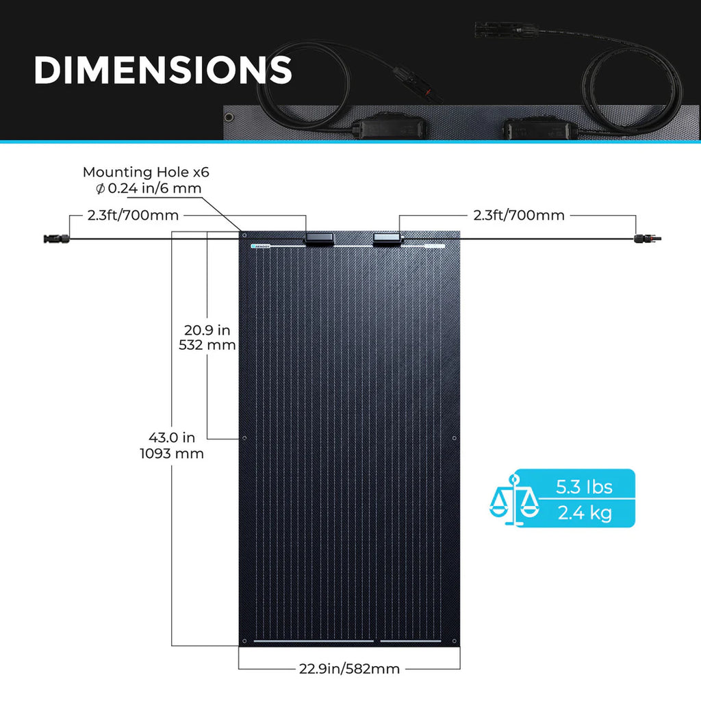 100W Flexible Solar Panel- Renogy