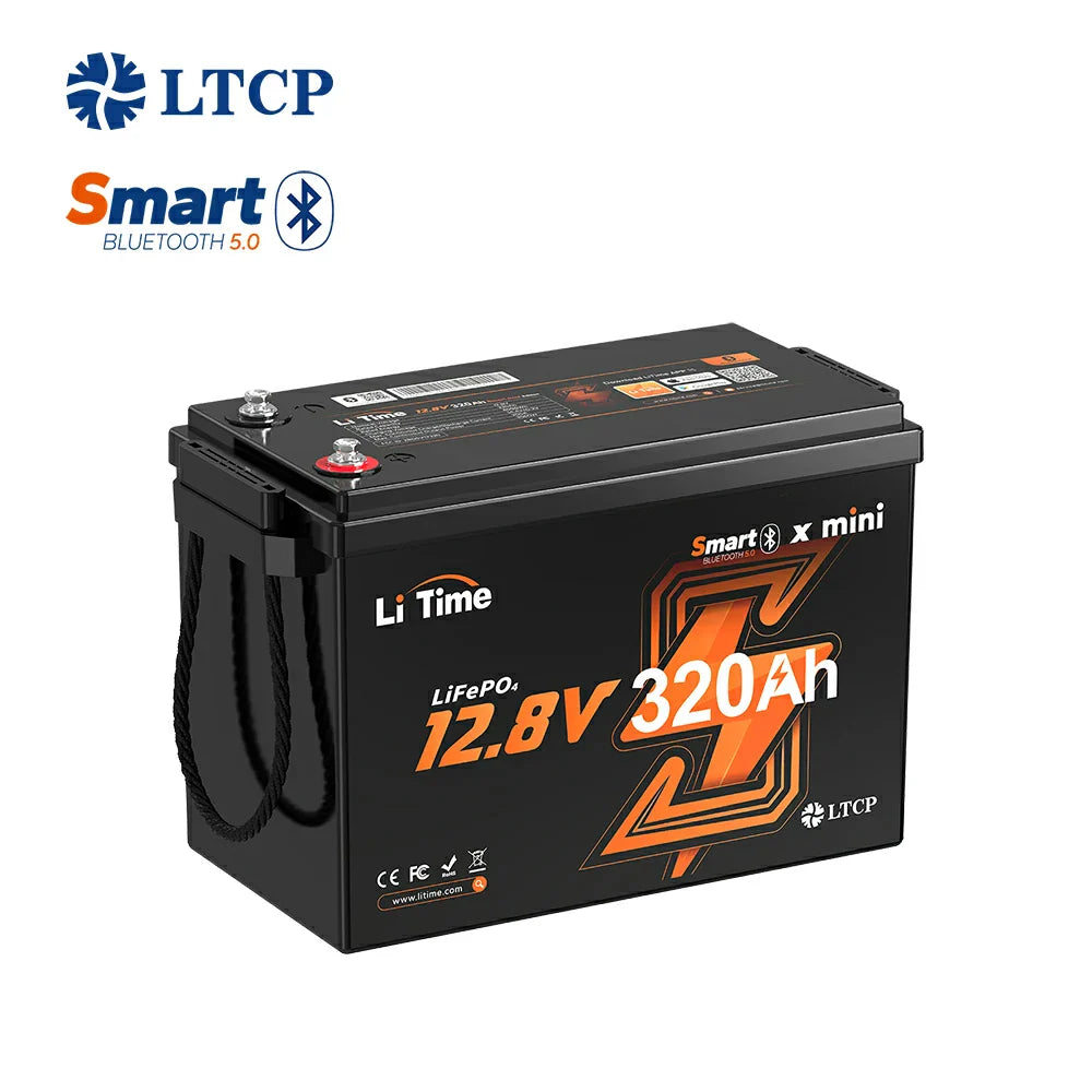 LiTime 12V 320Ah Mini Bluetooth LiFePO4