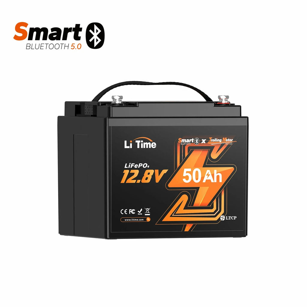 LiTime 12V 50Ah Lithium Bluetooth LiFePO4