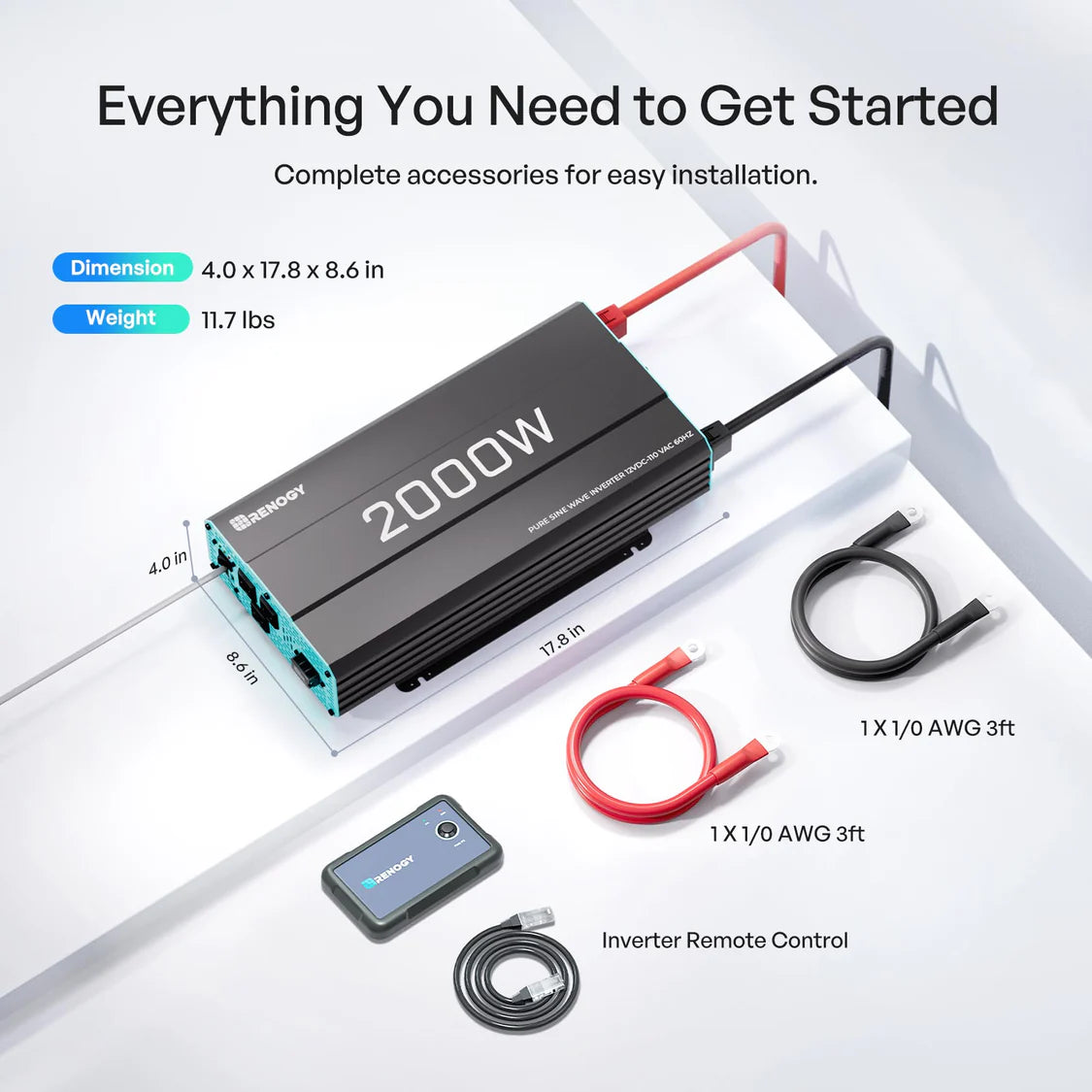 2000W 12V Pure Sine Wave Inverter
