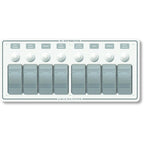 Blue Sea 8271 Water Resistant Panel  8 Position  White  Horizontal Mount 8271