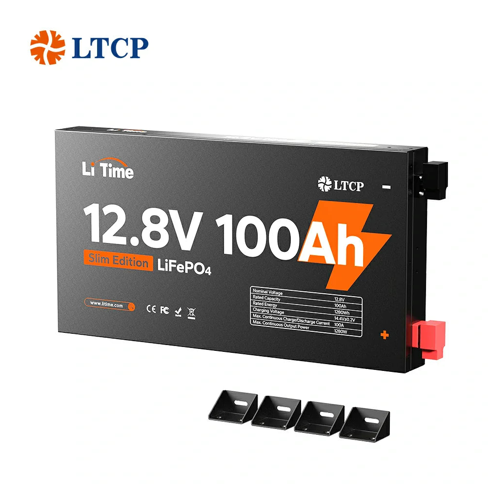 LiTime 12V 100Ah Slim LiFePO4