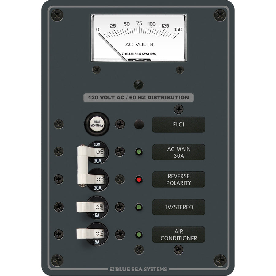 Blue Sea 8102 ELCI GFCI Panel AC 2 Position 8102