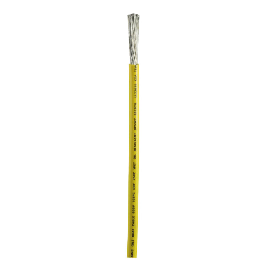 Ancor Yellow 4 AWG Battery Cable  Sold By The Foot 1139FT