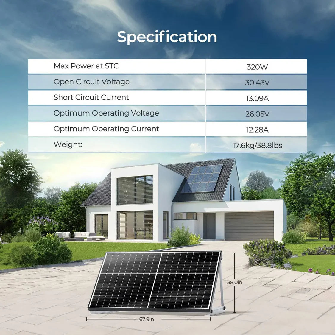 320W N-Type Bifacial Solar Panel Bundle- Renogy