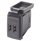 Blue Sea Dual USB Charger  24V Contura Mount 1039