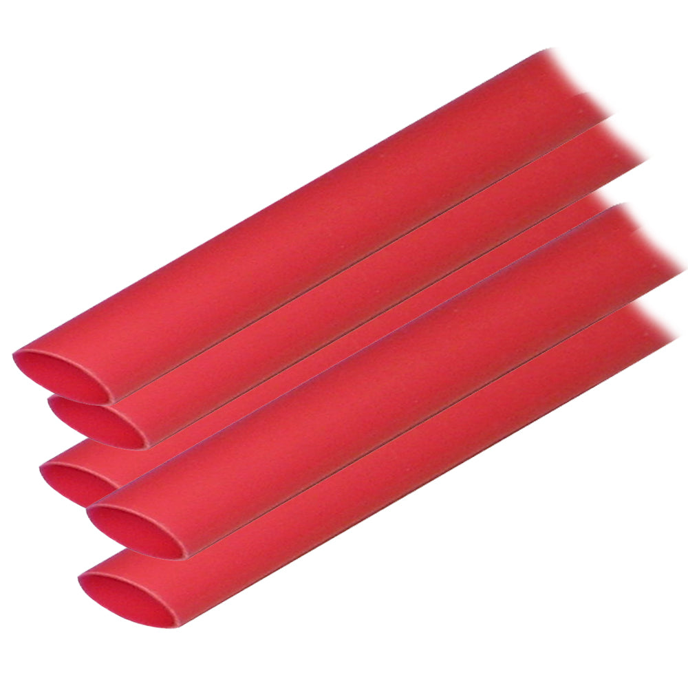 Ancor Adhesive Lined Heat Shrink Tubing ALT  12 x 12  5Pack  Red 305624
