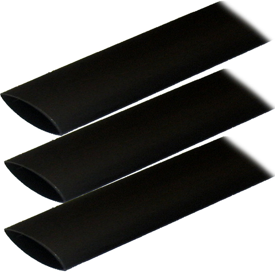 Ancor Adhesive Lined Heat Shrink Tubing ALT  1 x 3  3Pack  Black 307103