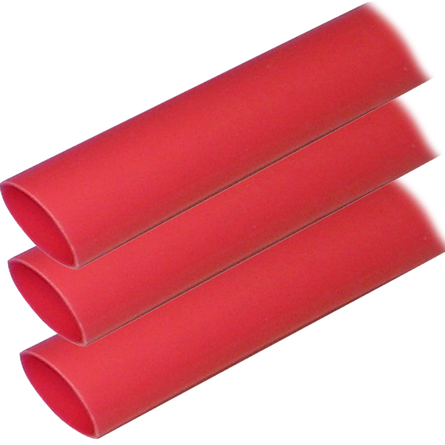 Ancor Adhesive Lined Heat Shrink Tubing ALT  1 x 12  3Pack  Red 307624