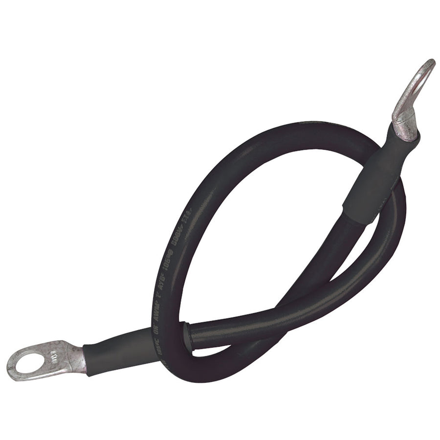 Ancor Battery Cable Assembly 2 AWG 34mm Wire 516 793mm Stud Black  18 457cm 189140