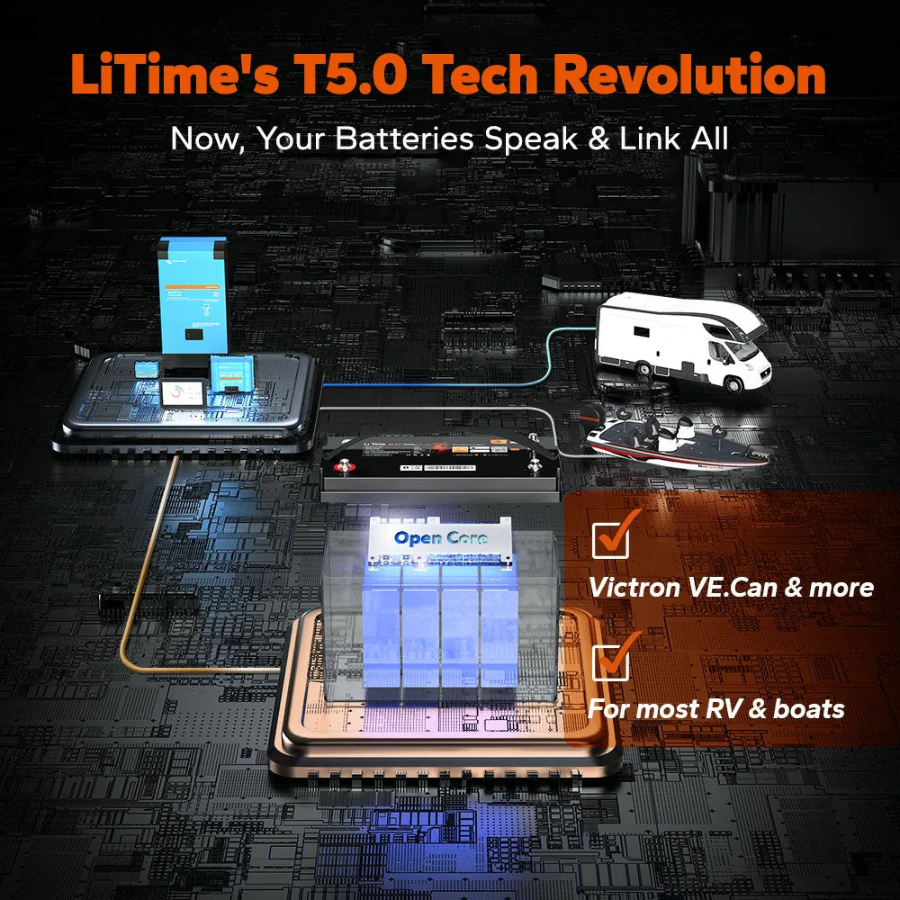 LiTime 12V 100Ah Smart | ComFlex/Bluetooth