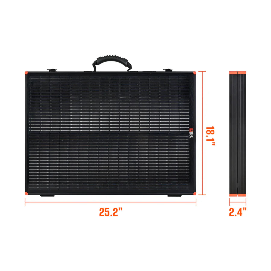 MEGA 100 Portable Briefcase | 100 Watt Portable Solar Panel