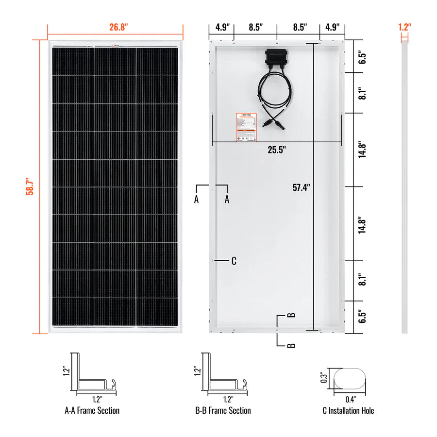 MEGA 200 | 200 Watt Solar Panel