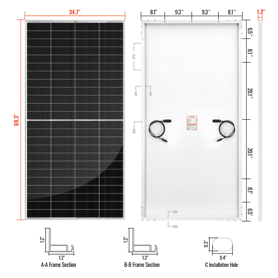 MEGA 335 PRO | 335 Watt Solar Panel