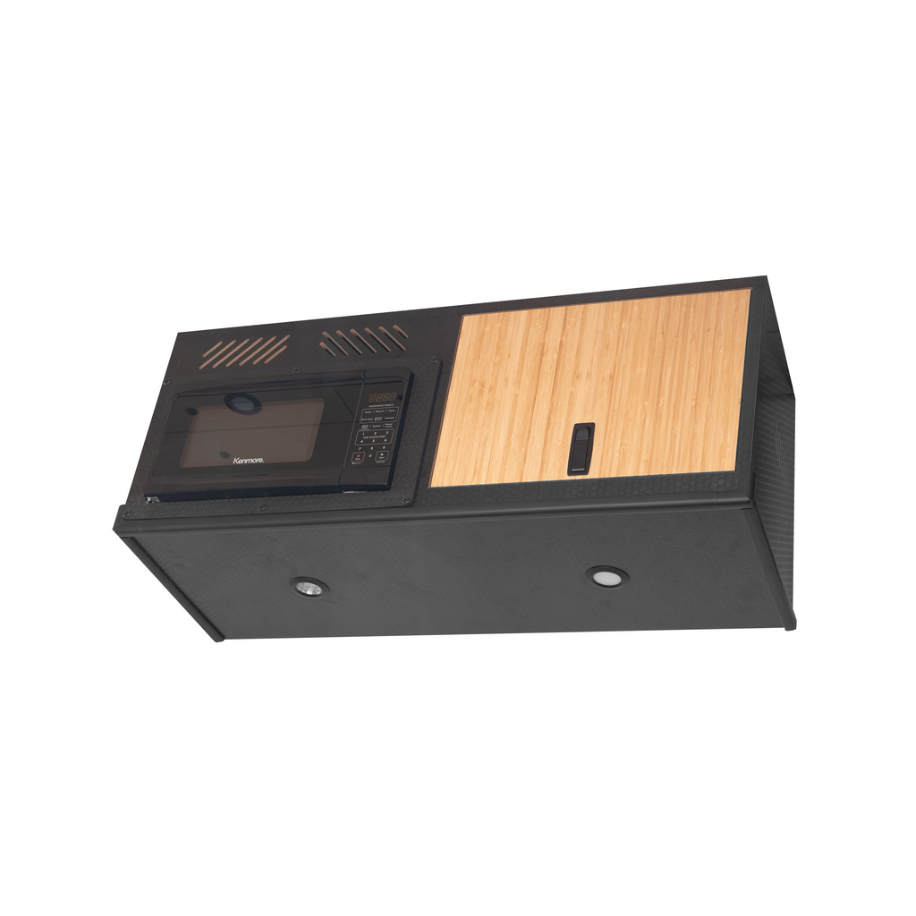 Microwave Cabinet with Storage for Sprinter, Transit and Promaster Vans