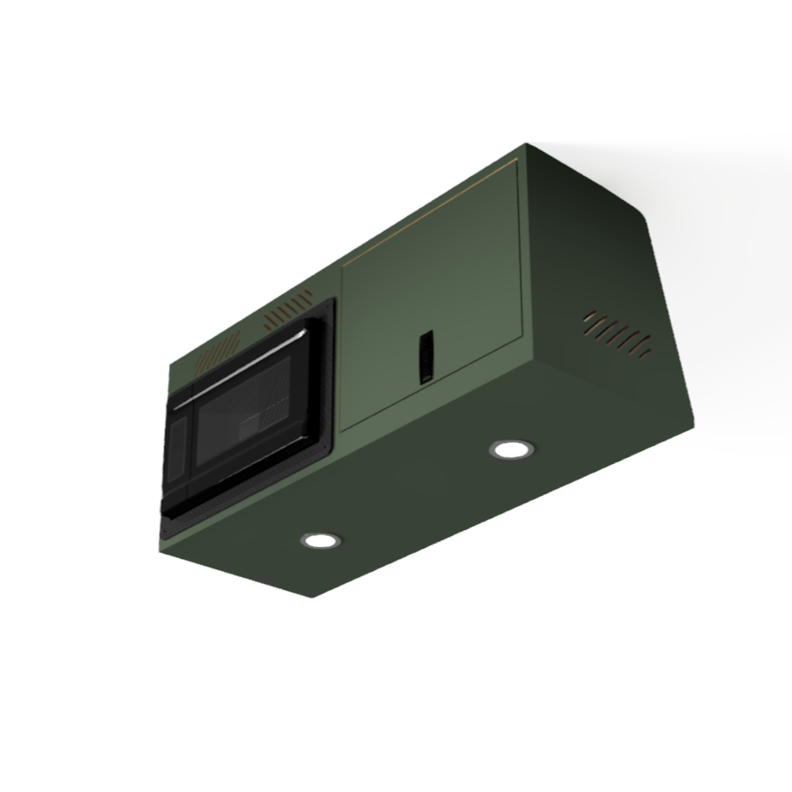 Microwave Cabinet with Storage for Sprinter, Transit and Promaster Vans