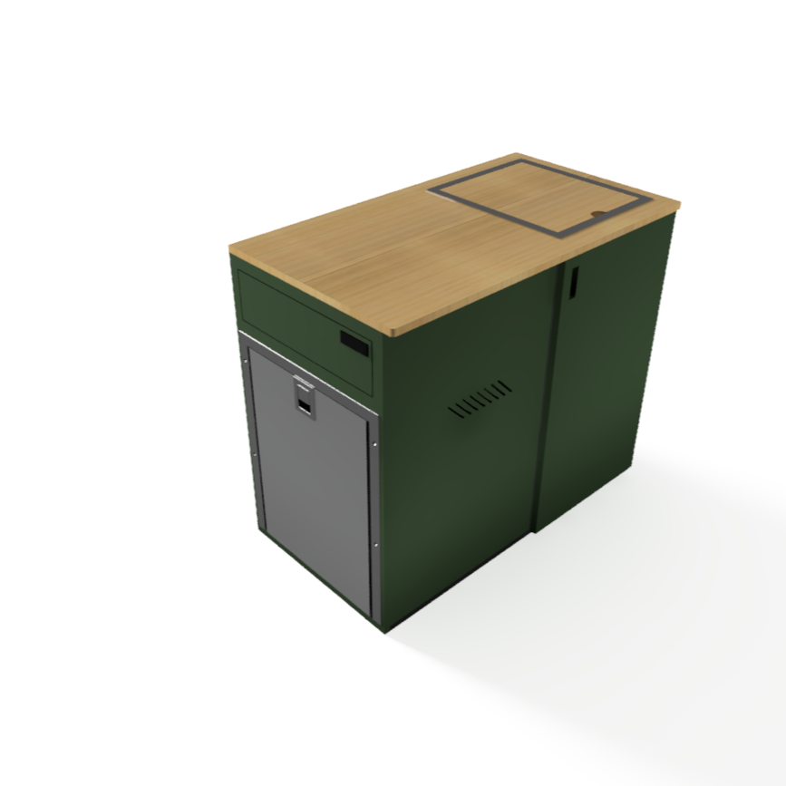 Classic Passenger Side Van Kitchen