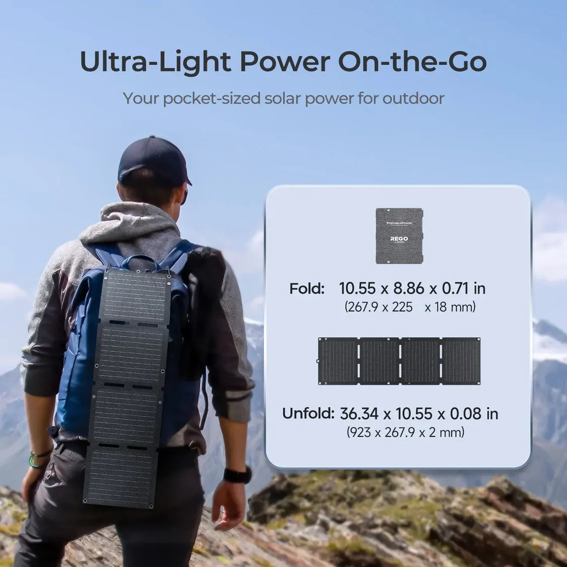 E.Flex 30W N-Type Portable Solar Panel - Renogy