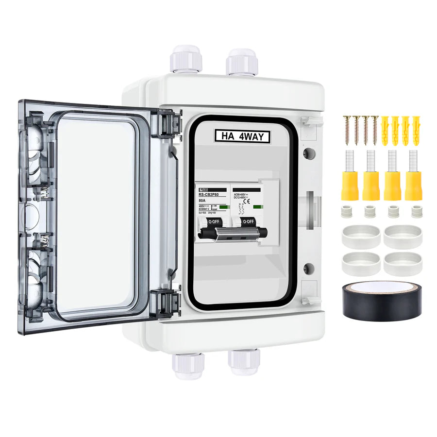 Dual Pole Outdoor Circuit Breaker Box