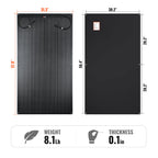 MEGA 200 FLEX PRO | 200 Watt 24V Flexible Solar Panel