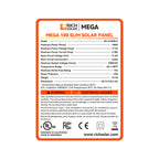 MEGA 100 SLIM | 100 Watt Slim Solar Panel