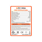 MEGA 100 | 100 Watt Solar Panel