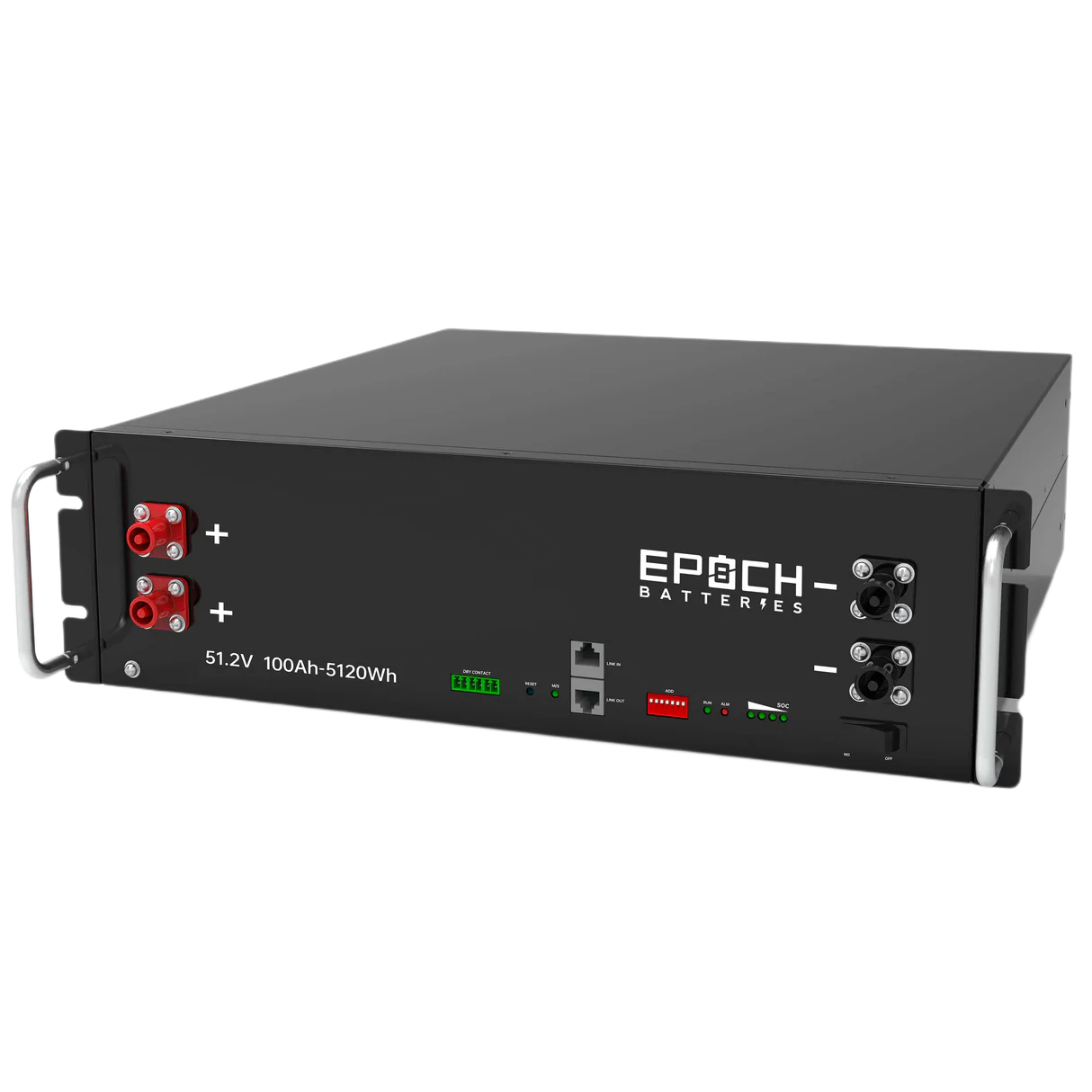EPOCH - 48V 100Ah 5.12kWh - Self-Heating Server Rack Lithium Battery[SR48100H]