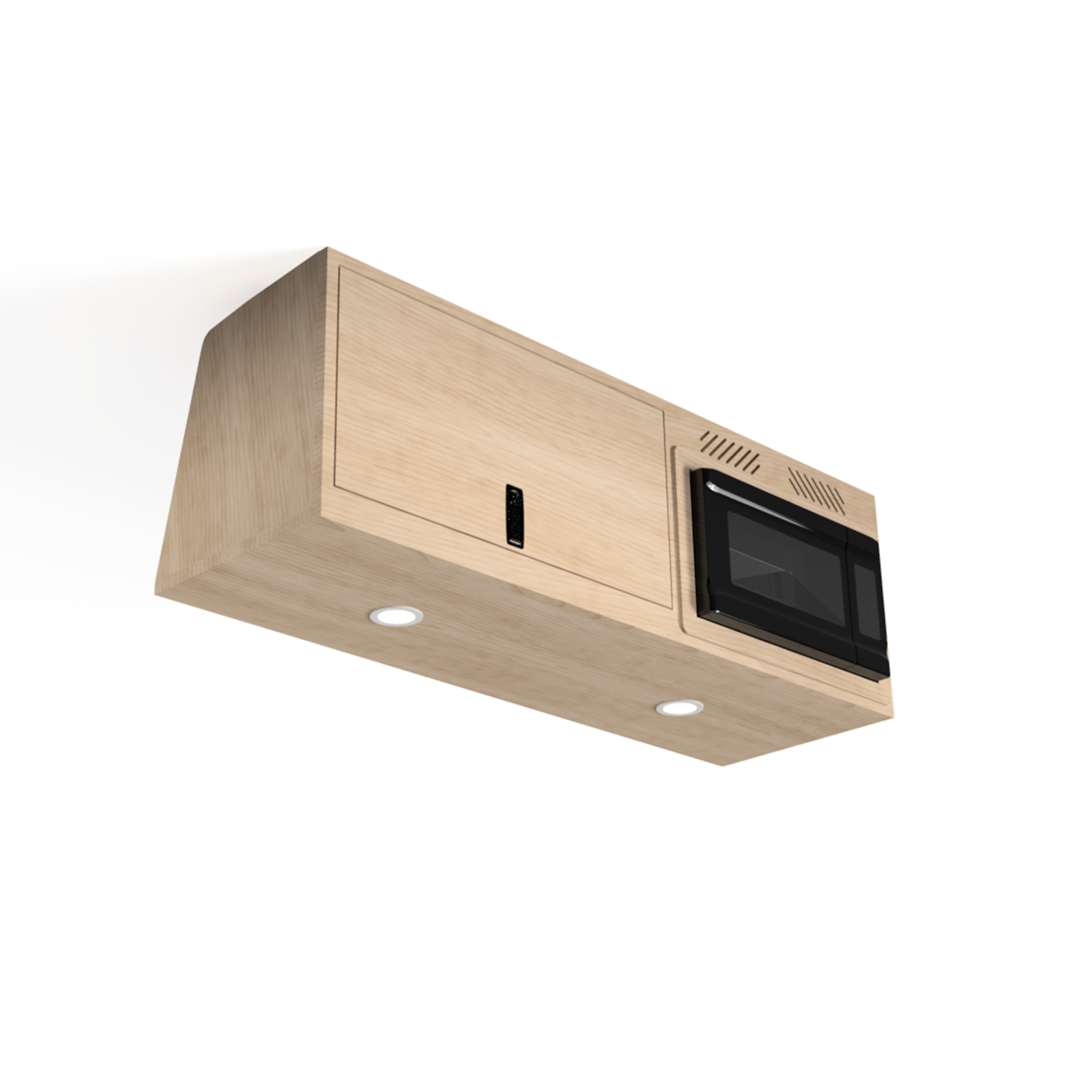 Microwave Cabinet with Storage for Sprinter, Transit and Promaster Vans