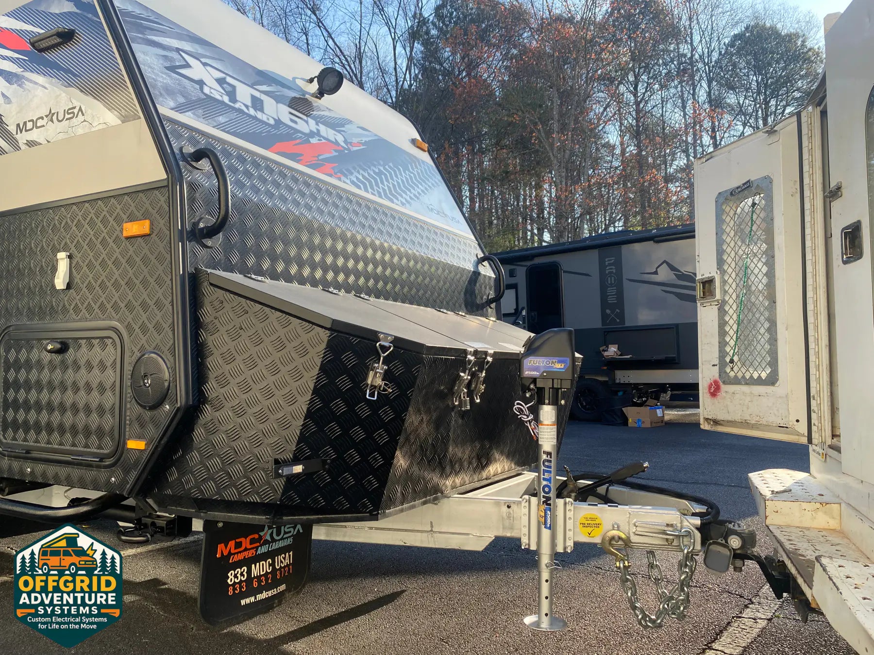MDC off-road trailer at the Off Grid Adventure Systems shop